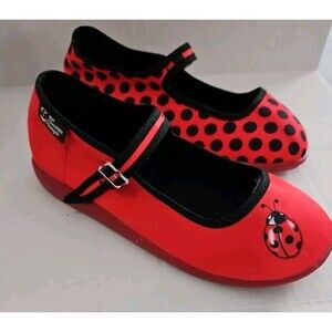 Vintage 2004 Hot Chocolate Design Mini Chocolatica Ladybug Shoes Size EU 32 US 1